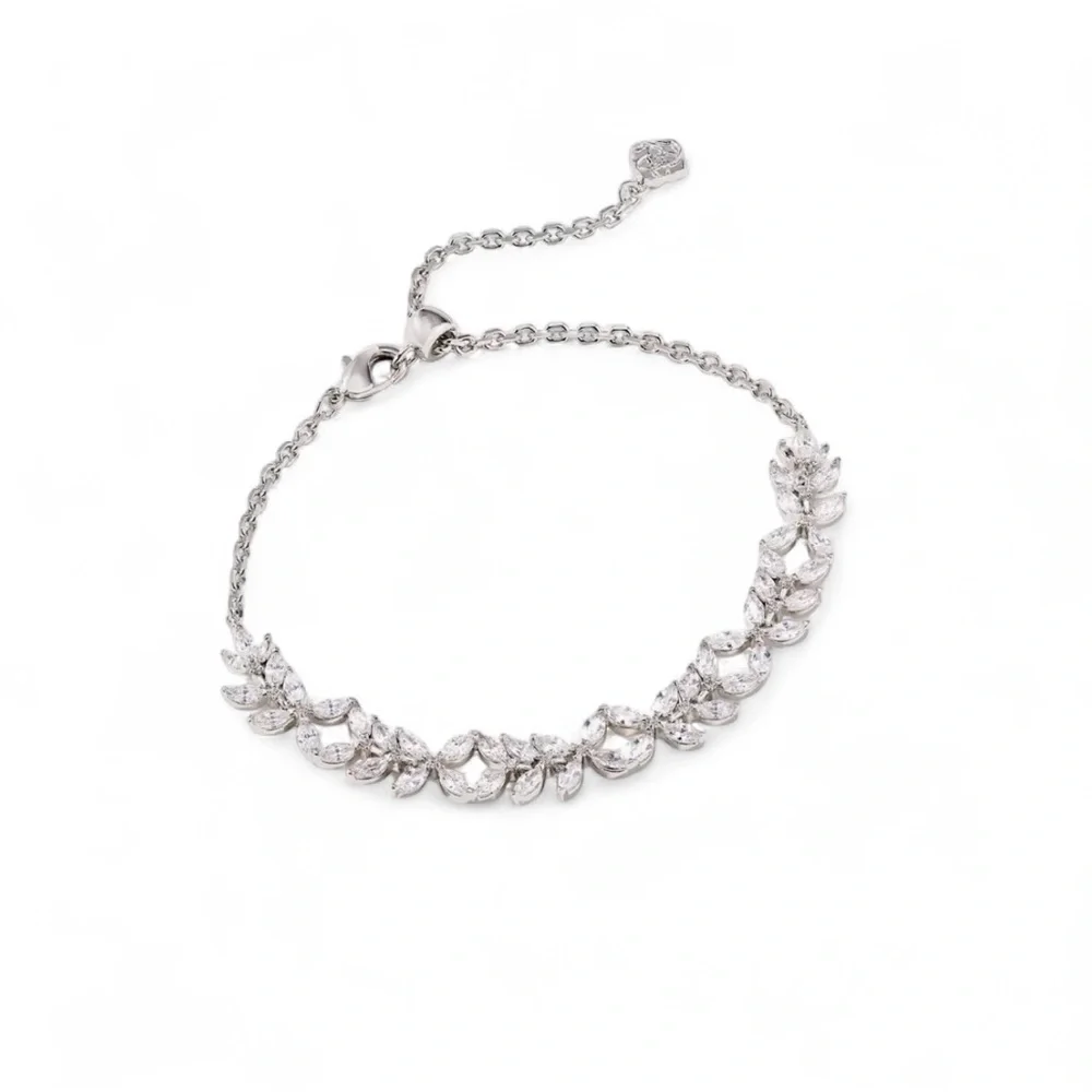 Kendra Scott Rosalie Silver Tennis Bracelet in White CZ